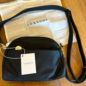 Lo & Sons Nouvelle black w/gold hardware-like new